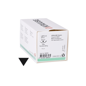 Sutura-Nylon-Kruuse-Usp-2-0-70Cm---Agulha-26Mm-3-8-Reverse-Cutting-